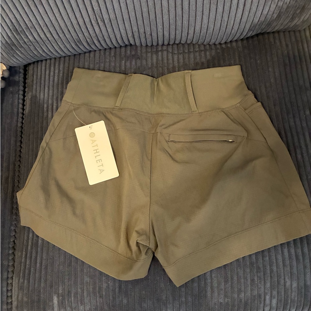 Athleta Women's dark Army Green Athletic Shorts
